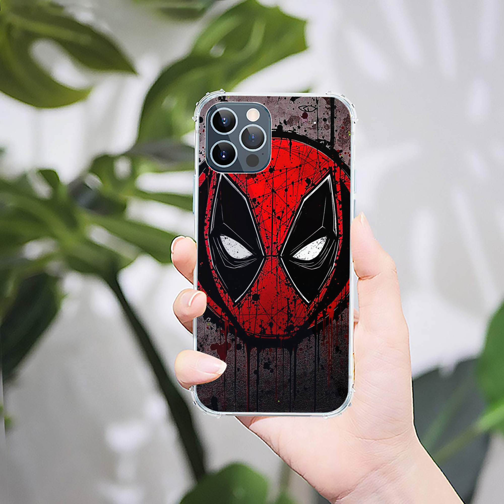（画像用） Deadpool デッドプール 【iPhone 12シリーズ対応】透明スマホケース（クリアソフトケース）
